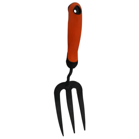 RYKER FORK FRG0825-GT966G STEEL ORANGE/BLACK CARBON STEEL BLADE WITH POWDER COATING, PP AND TPR GRIP